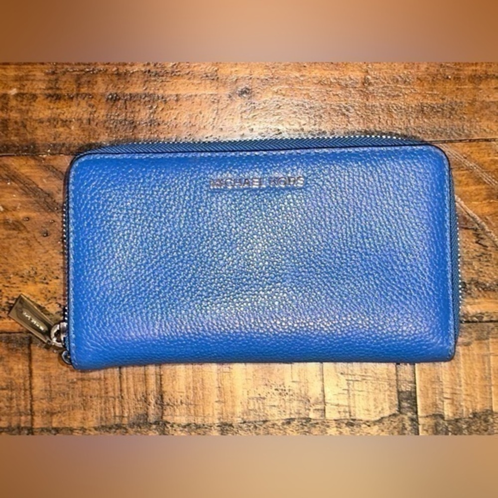 NWOT Michael Kors Royal Blue Leather Wallet